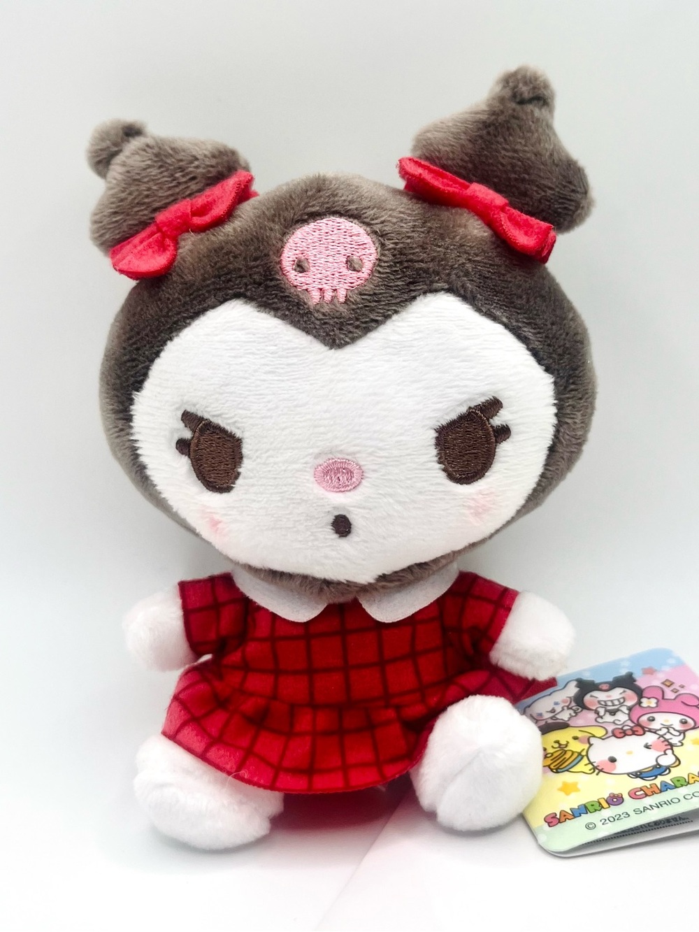 Kuromi Yurukawa Vintage Red Mascot Keychain